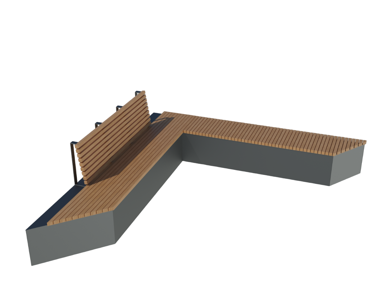 Corner bench with back SK 112